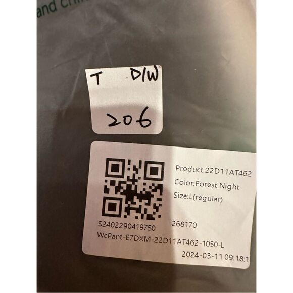 Size L (Regular) Halara High Waisted Button Multiple Pockets Straight Leg Casual - Picture 6 of 7